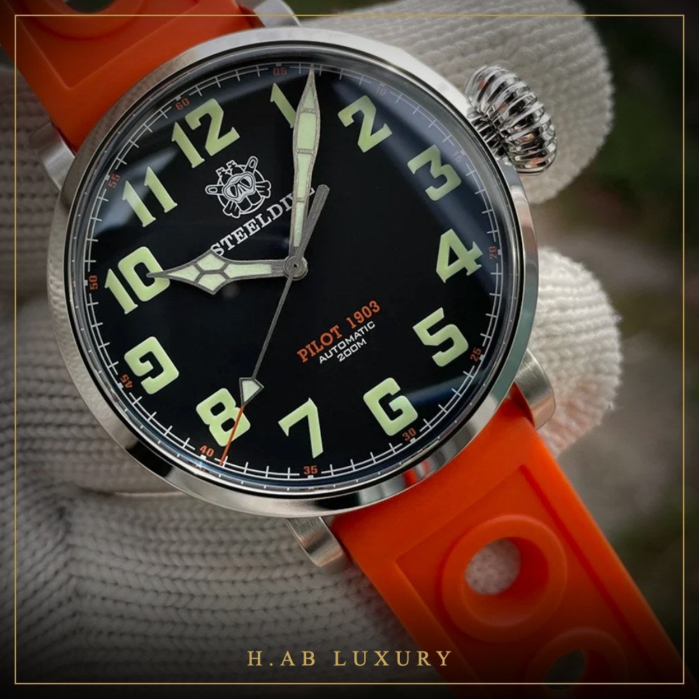 Steeldive SD1903 - 46.5mm Automatic Diver, 200m