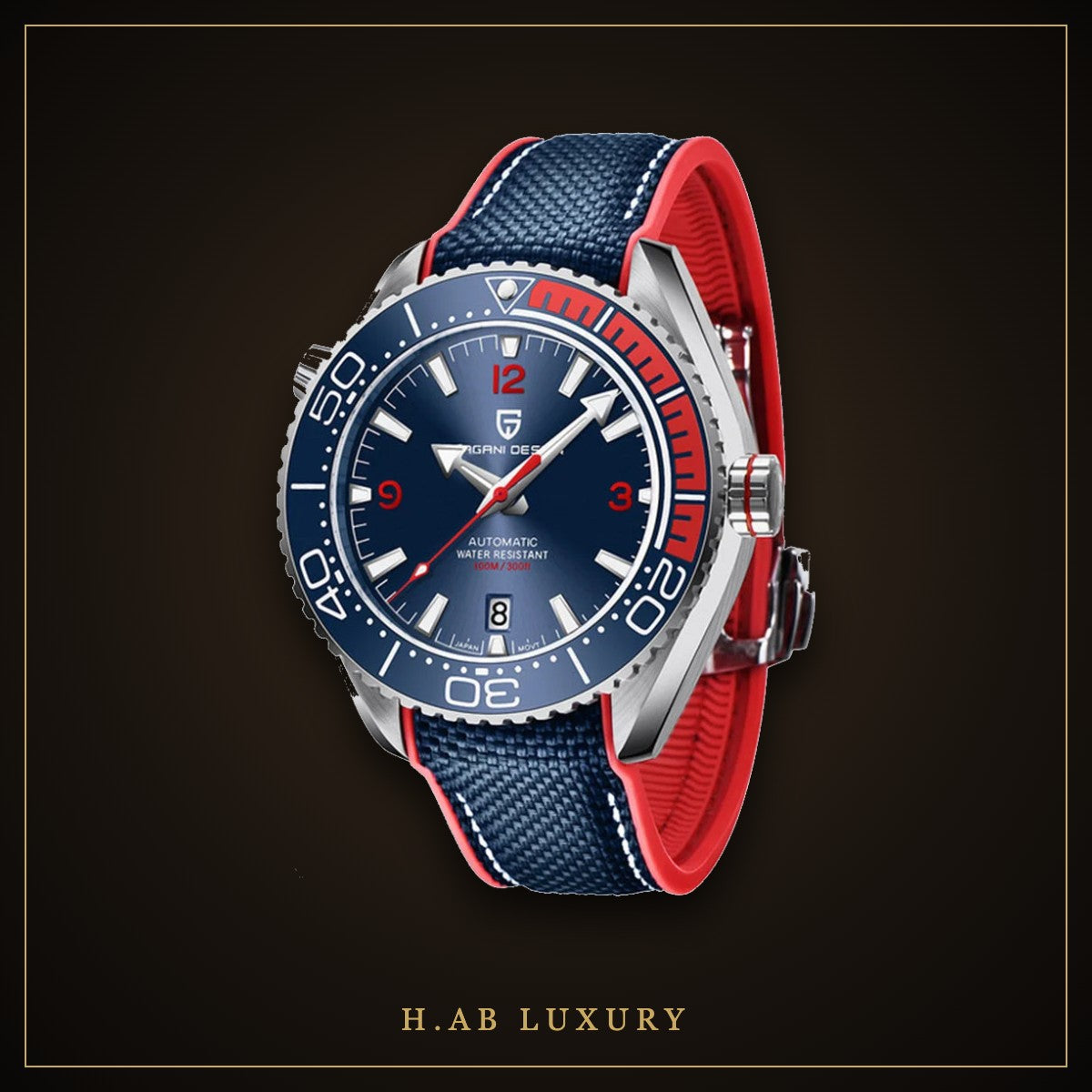 Pagani Design PD-1679 - Diver, Red & Blue Bezel