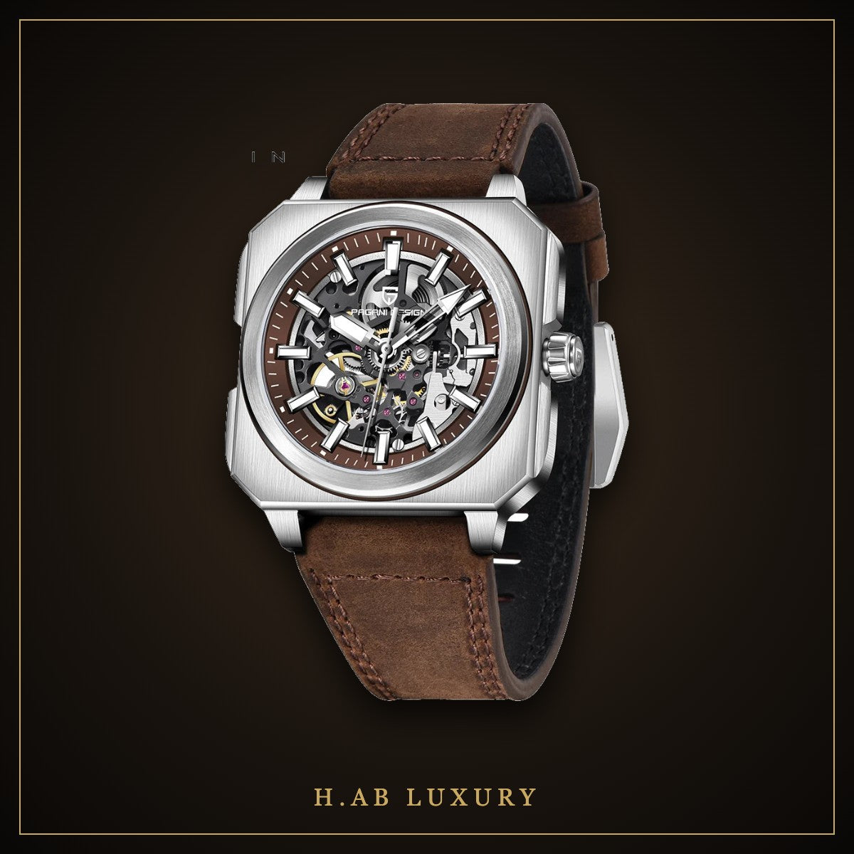 Pagani Design PD-1791 - Square Skeleton Automatic