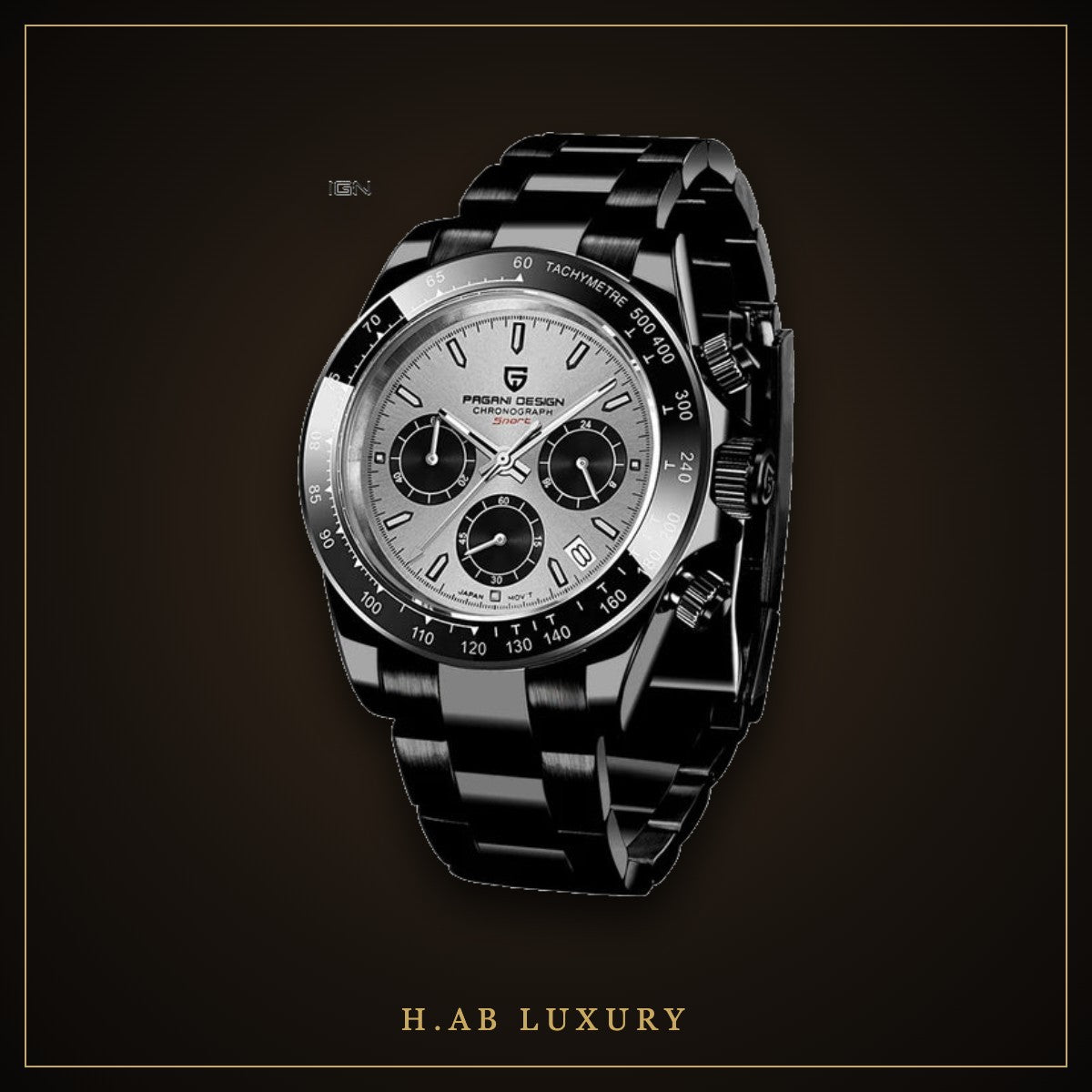Pagani Design Black Racing Chronograph