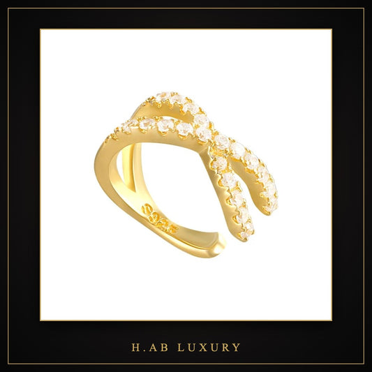 Pavé Ear Cuff – 925 Sterling Silver
