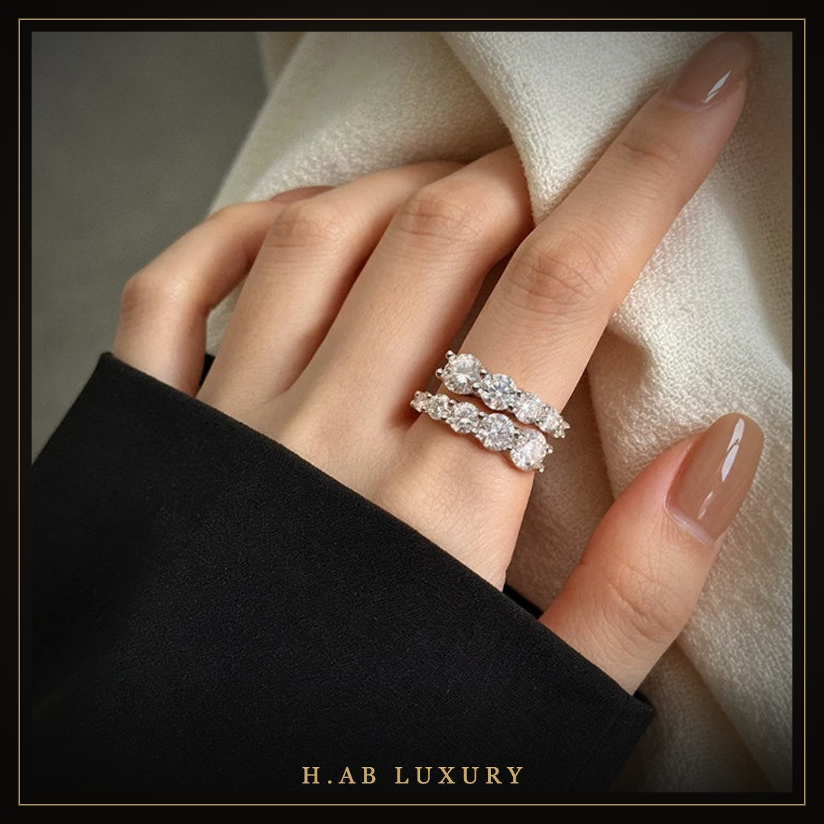 H.AB LUXURY moissanite jewelry