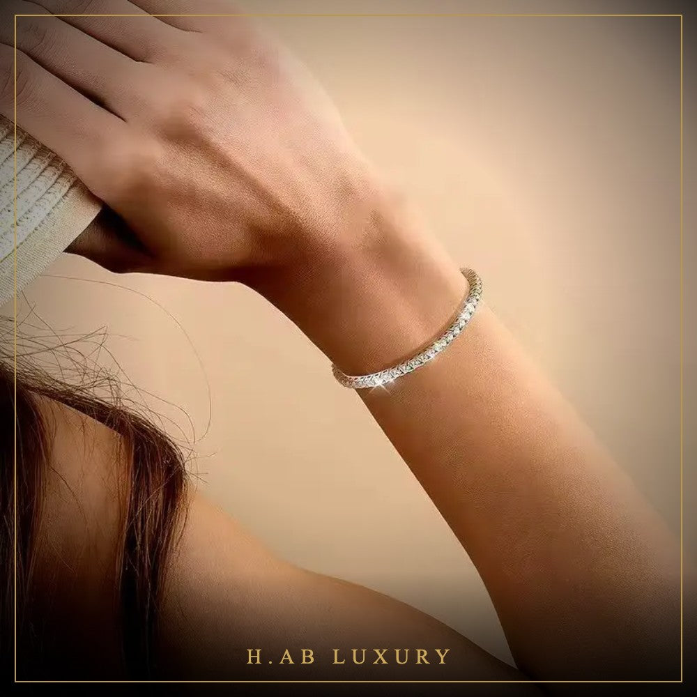 Moissanite Tennis Bracelet – 925 Sterling Silver