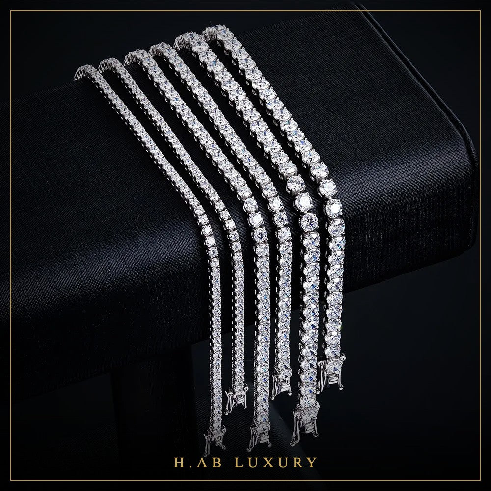 Moissanite Tennis Bracelet – 925 Sterling Silver