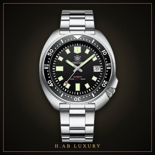 Steeldive SD1970 Turtle - Automatic Dive Watch, 200m