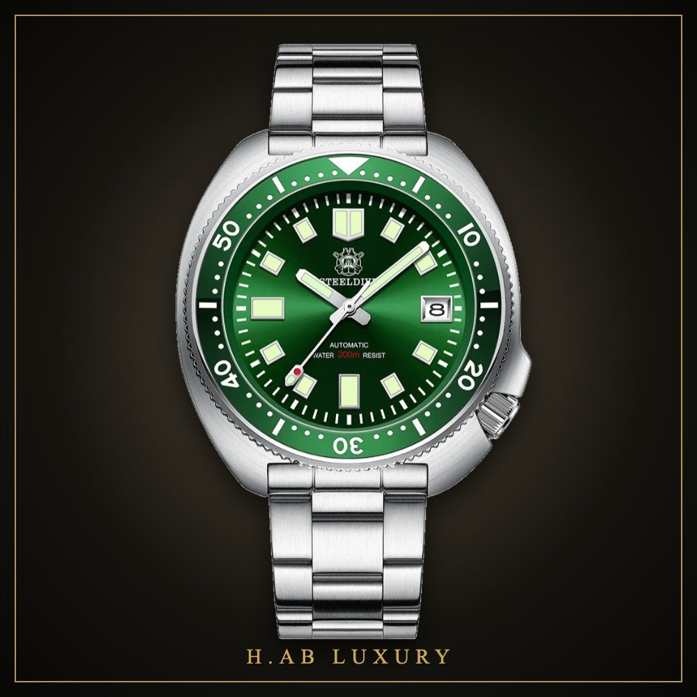 Steeldive SD1970 Turtle - Automatic Dive Watch, 200m