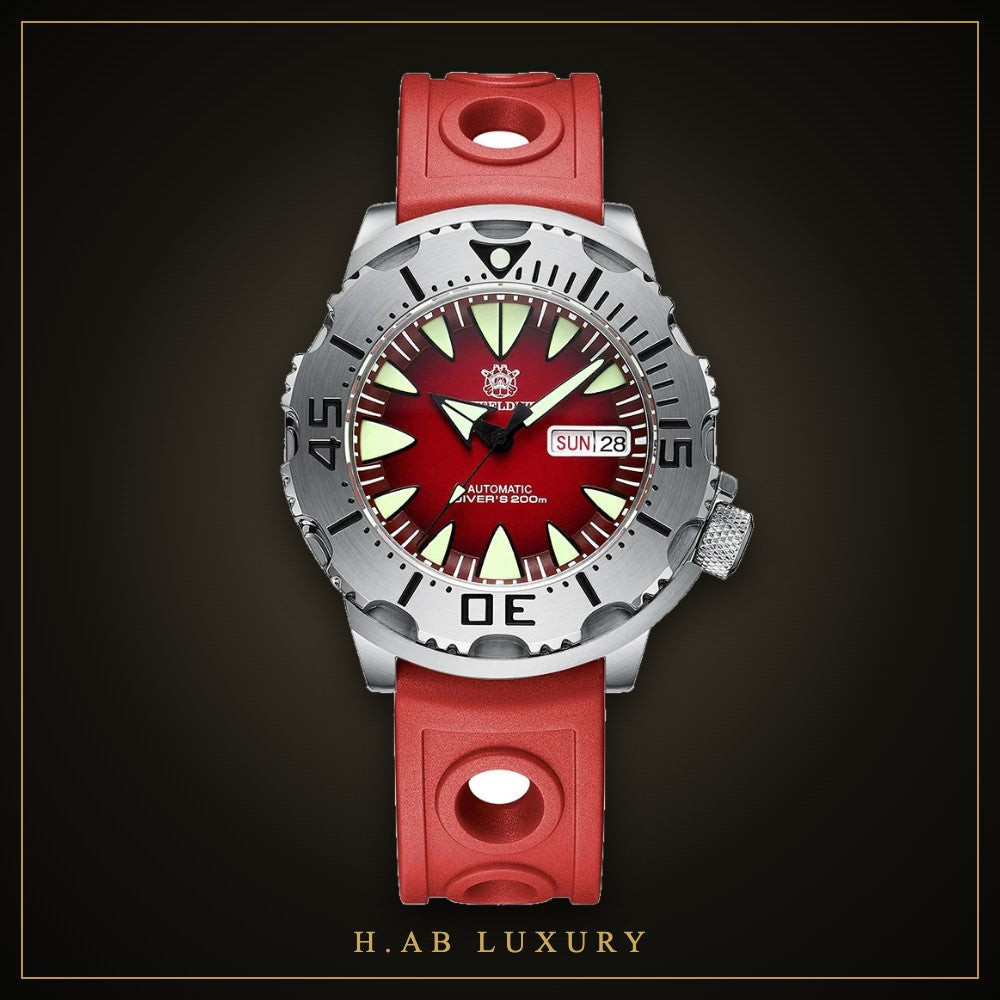 Steeldive SD1984 Monster - Automatic Day-Date Dive Watch, 200m