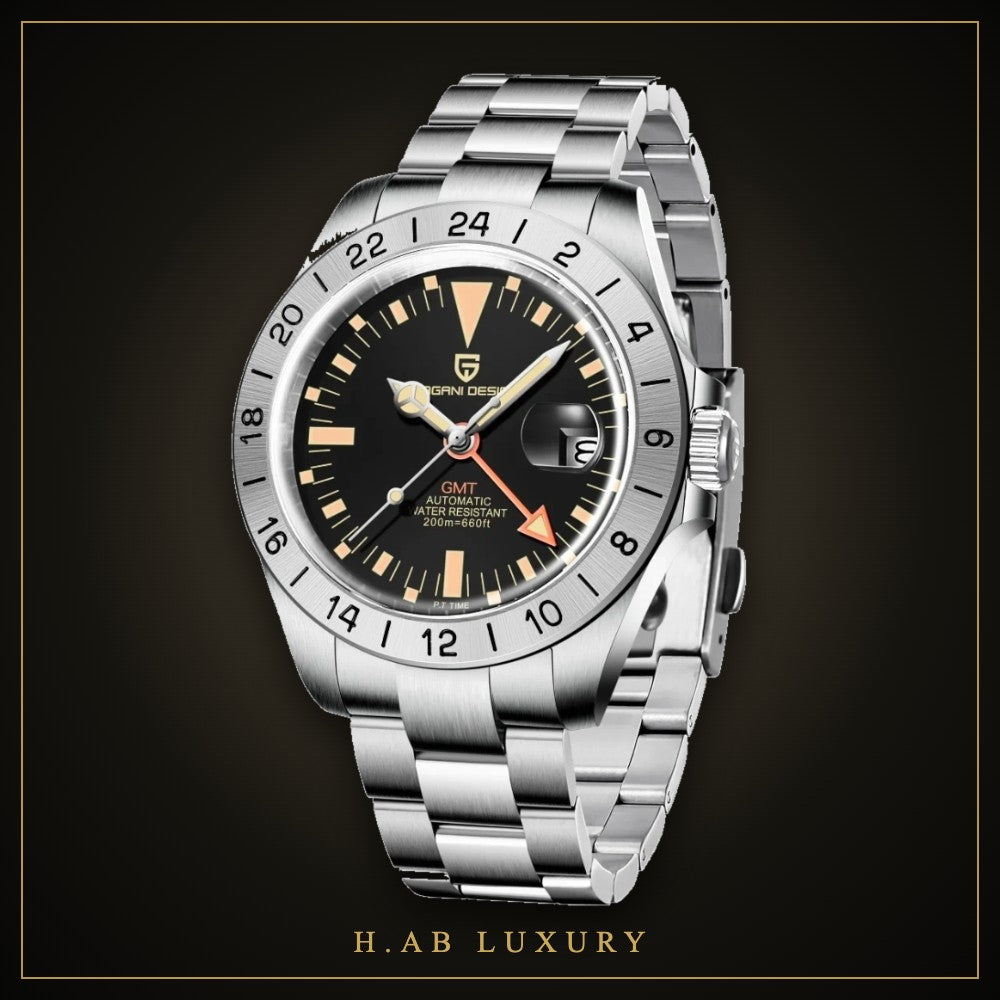 Pagani Design Retro GMT - Automatic Traveller, 200m