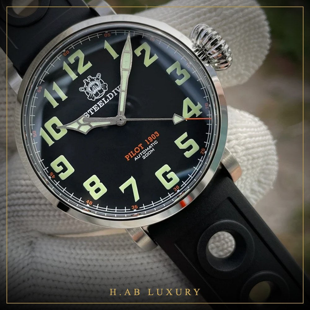 Steeldive SD1903 - 46.5mm Automatic Diver, 200m