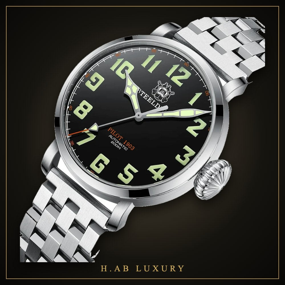 Steeldive SD1903 - 46.5mm Automatic Diver, 200m