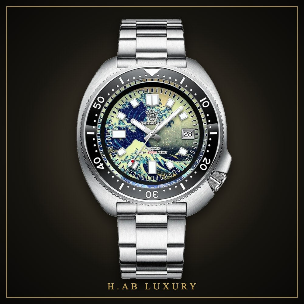 Steeldive SD1970J Kanagawa - Full Lume Turtle Diver