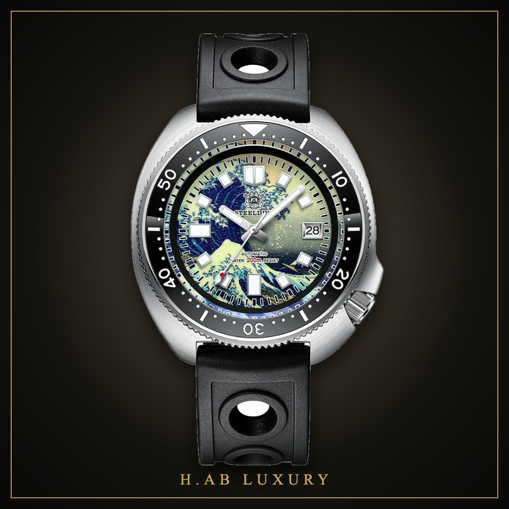 Steeldive SD1970J Kanagawa - Full Lume Turtle Diver