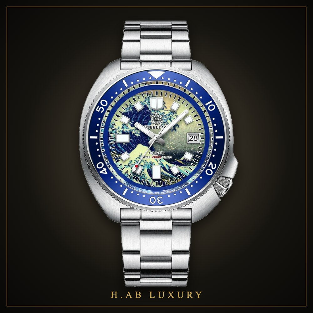 Steeldive SD1970J Kanagawa - Full Lume Turtle Diver