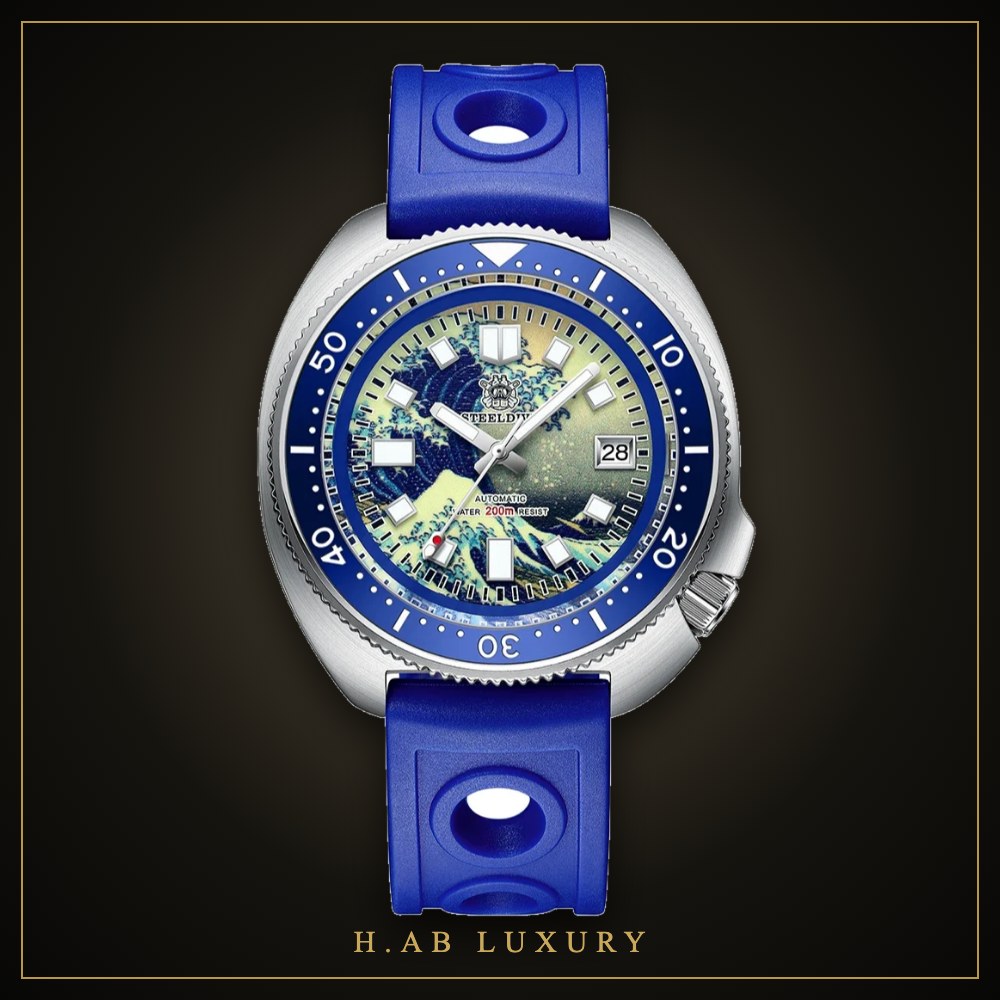 Steeldive SD1970J Kanagawa - Full Lume Turtle Diver
