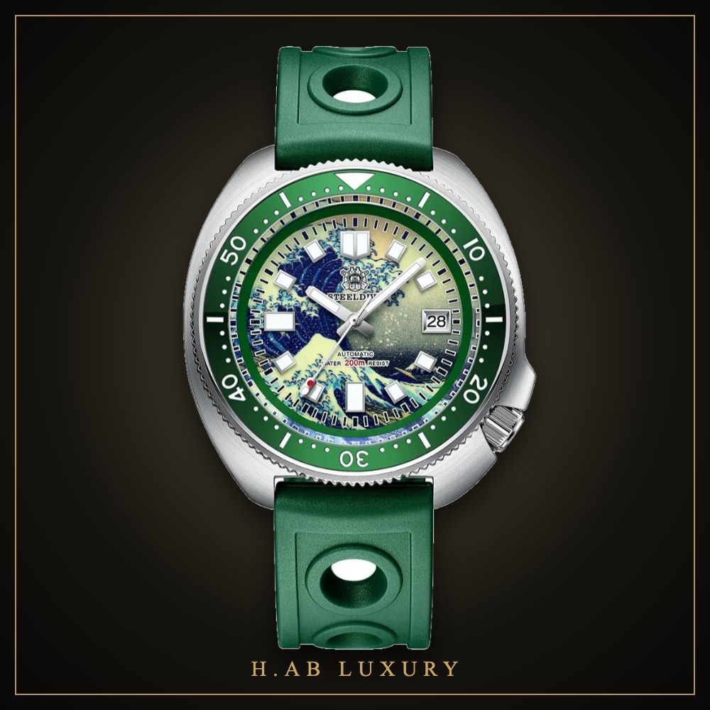 Steeldive SD1970J Kanagawa - Full Lume Turtle Diver