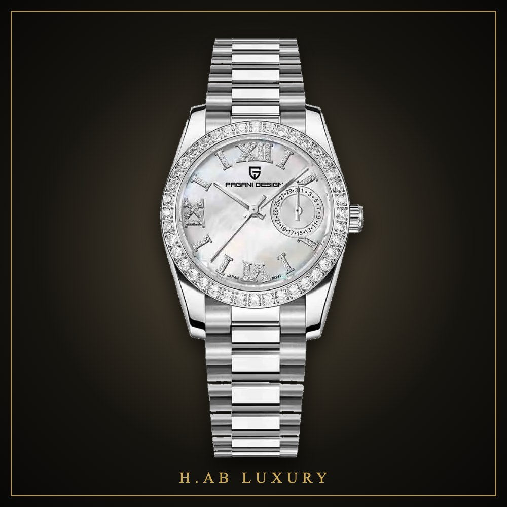 Pagani Design Women's 32mm - Crystal Bezel Watch