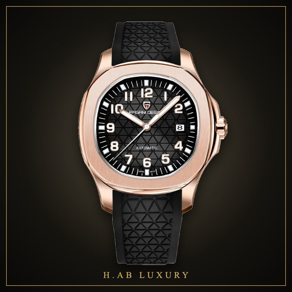 Pagani Design Rose Gold Cushion - Automatic Watch