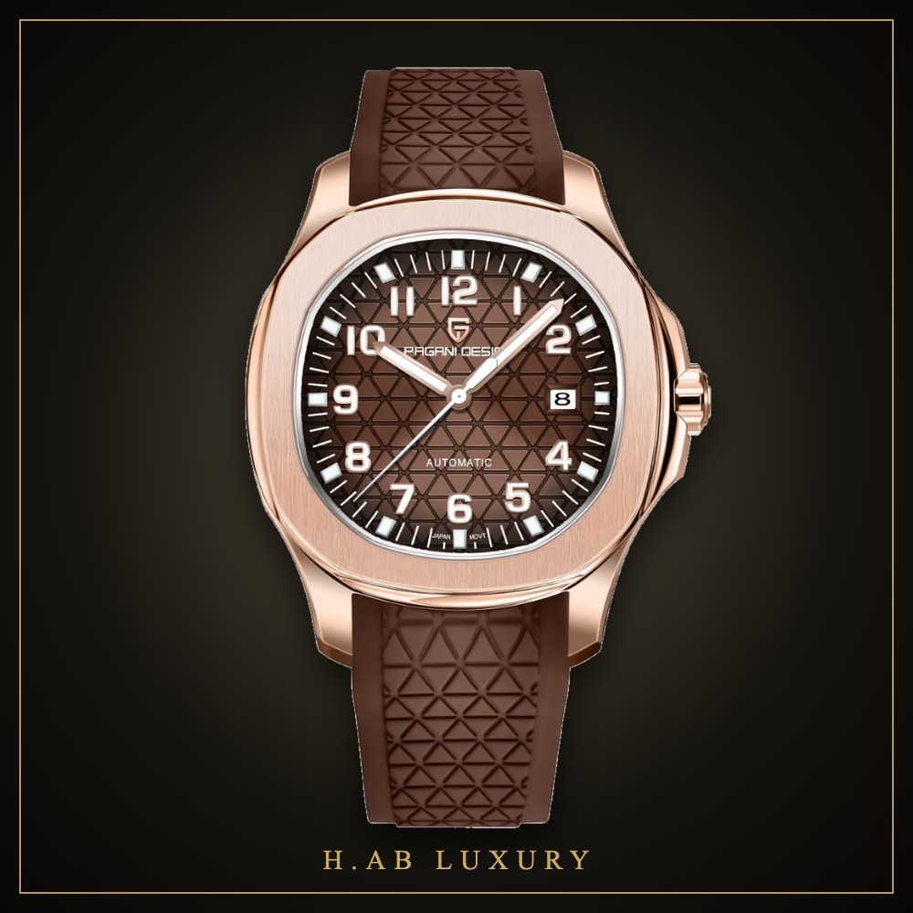 Pagani Design Rose Gold Cushion - Automatic Watch