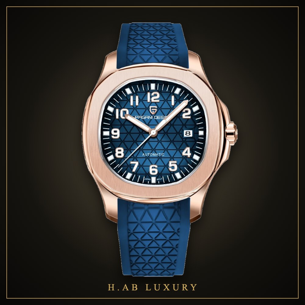 Pagani Design Rose Gold Cushion - Automatic Watch