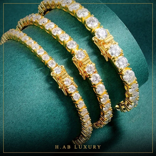 Moissanite Tennis Bracelet – Silver, Gold or Rose Gold