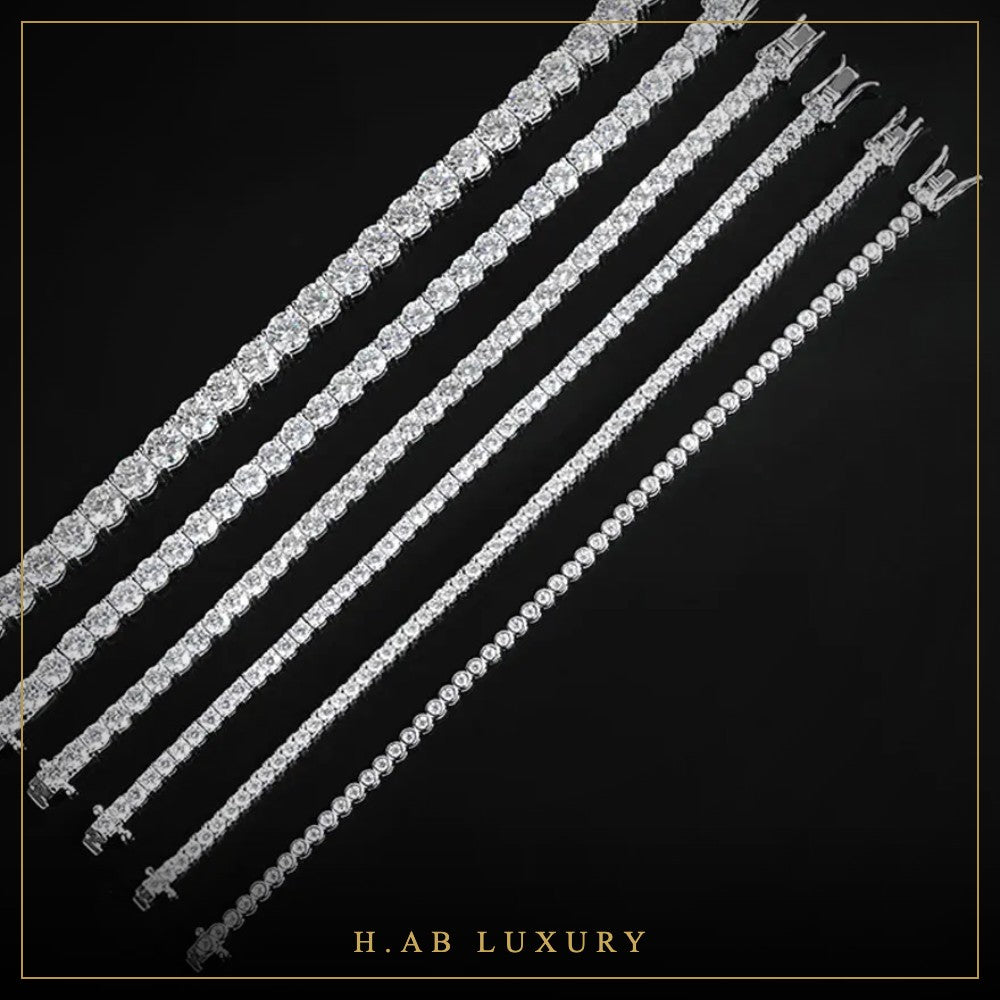 Classic Moissanite Tennis Bracelet – 925 Sterling Silver