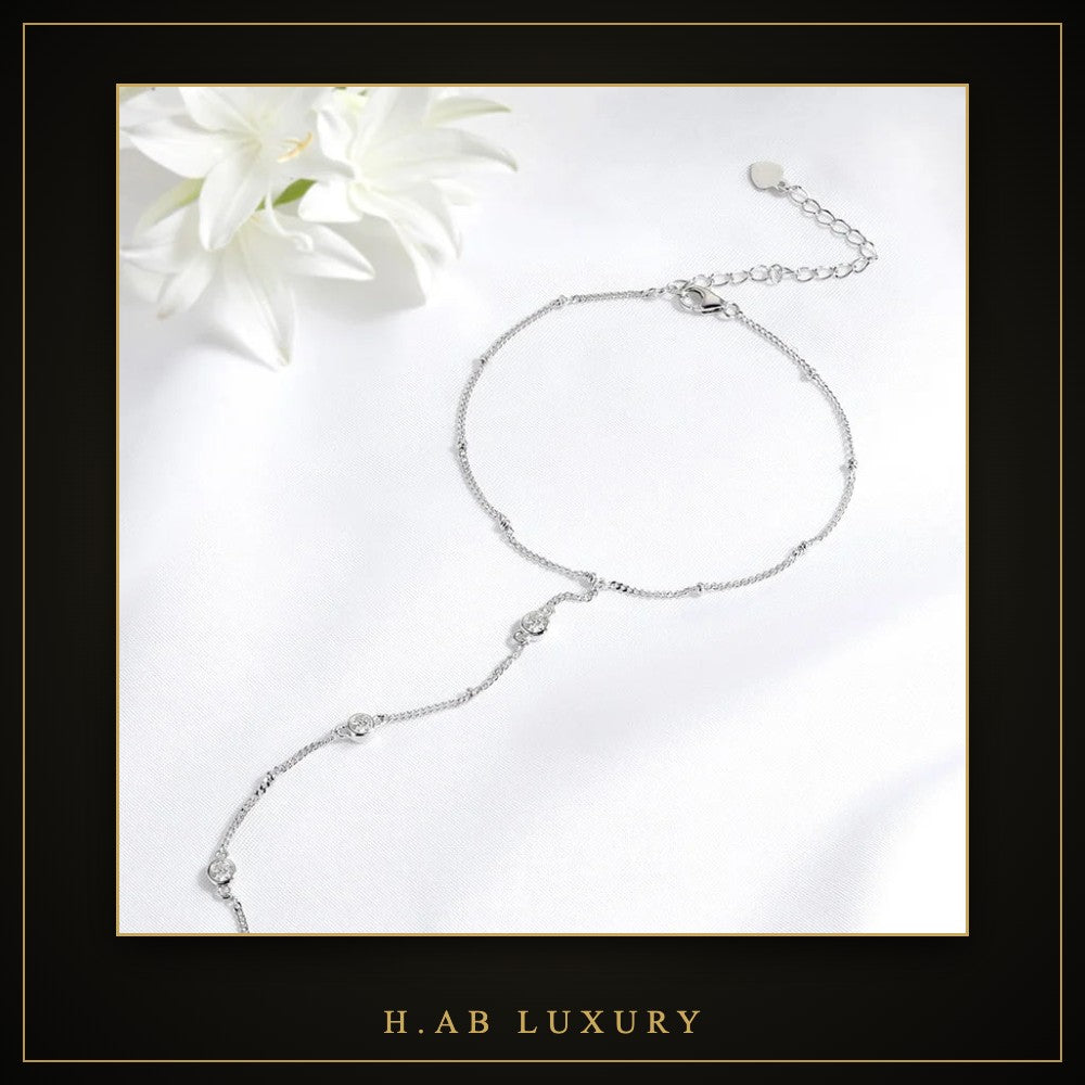 Adjustable Moissanite Bracelet – 925 Sterling Silver