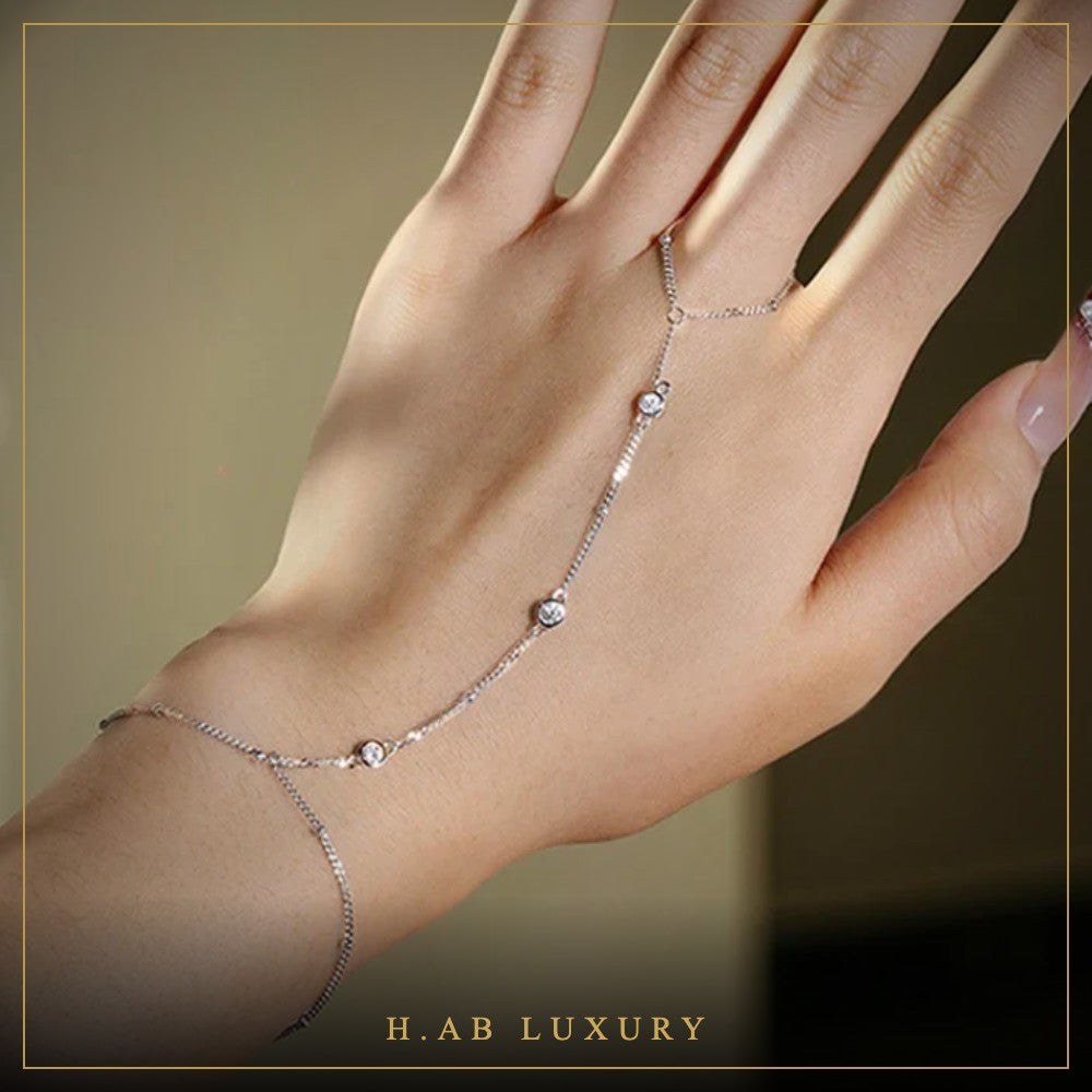 Adjustable Moissanite Bracelet – 925 Sterling Silver