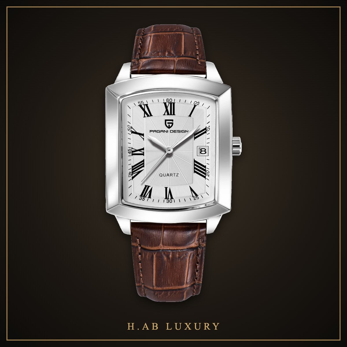 Pagani Design PD-1838 Rectangular Quartz Watch – view 3