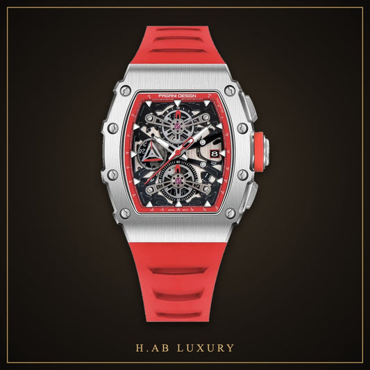 Pagani Design PD-YS011 Barrel Skeleton Chronograph