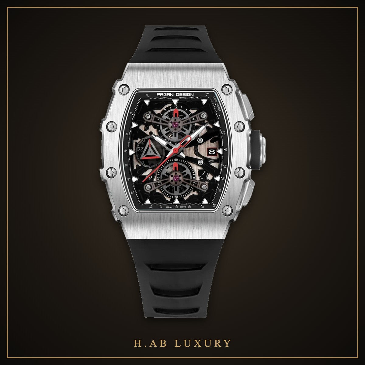 Pagani Design PD-YS011 Barrel Skeleton Chronograph – view 2
