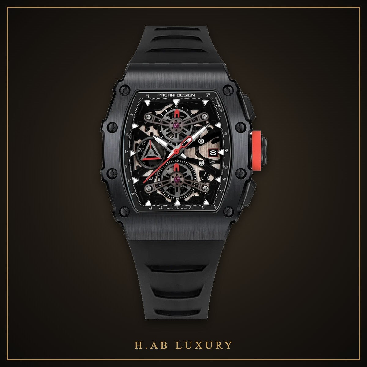 Pagani Design PD-YS011 Barrel Skeleton Chronograph – view 5