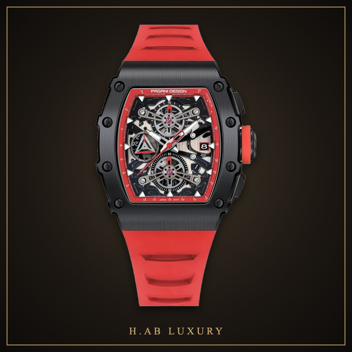Pagani Design PD-YS011 Barrel Skeleton Chronograph – view 6