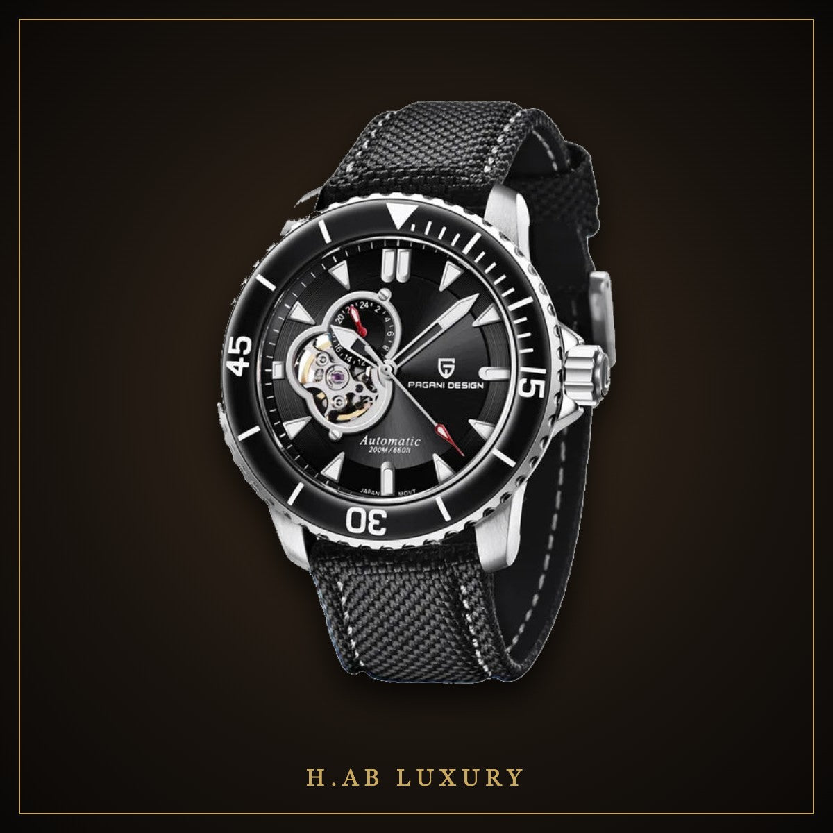 Pagani Design PD-1674 - Blue Diver, Rubber Strap