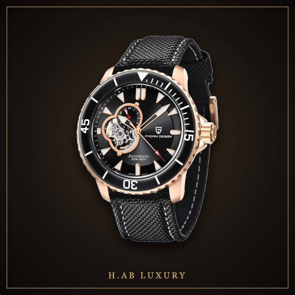 Pagani Design PD-1674 - Blue Diver, Rubber Strap