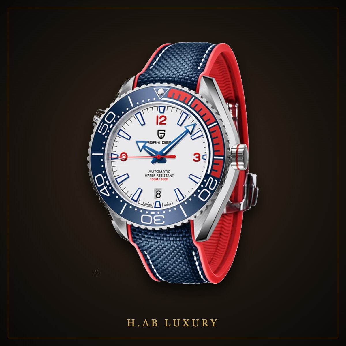 Pagani Design PD-1679 - Diver, Red & Blue Bezel