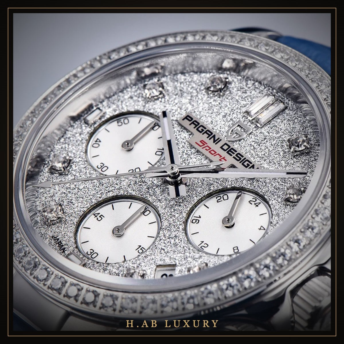 Pagani Design PD-1730 women's crystal chronograph