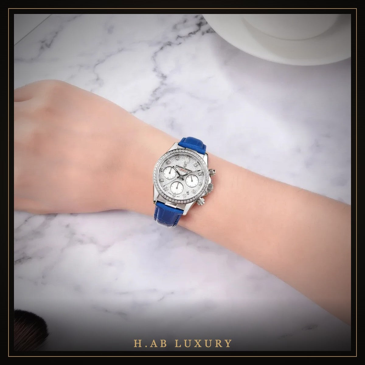 Pagani Design PD-1730 women's crystal chronograph