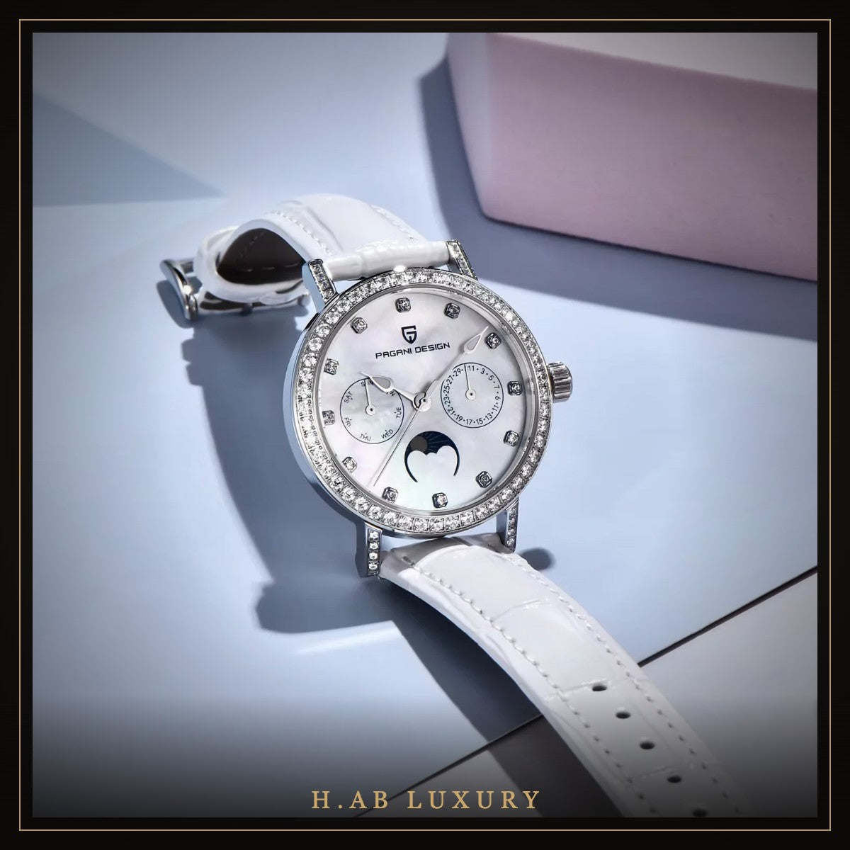 Pagani Design PD-1789 women's moon phase watch