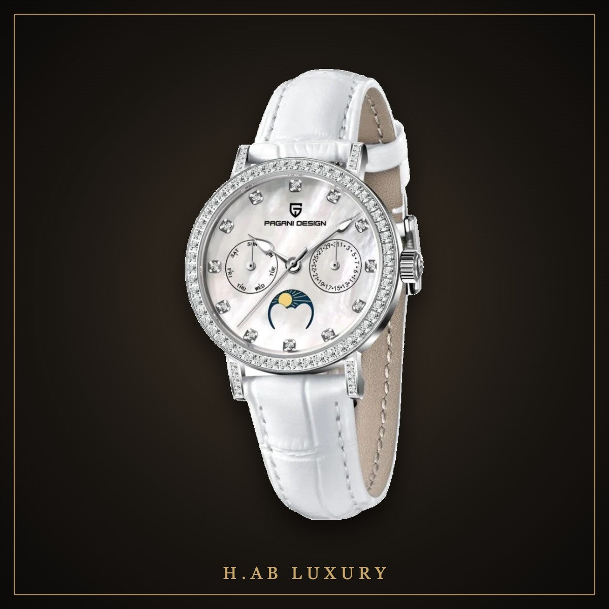 Pagani Design PD-1789 women's moon phase watch