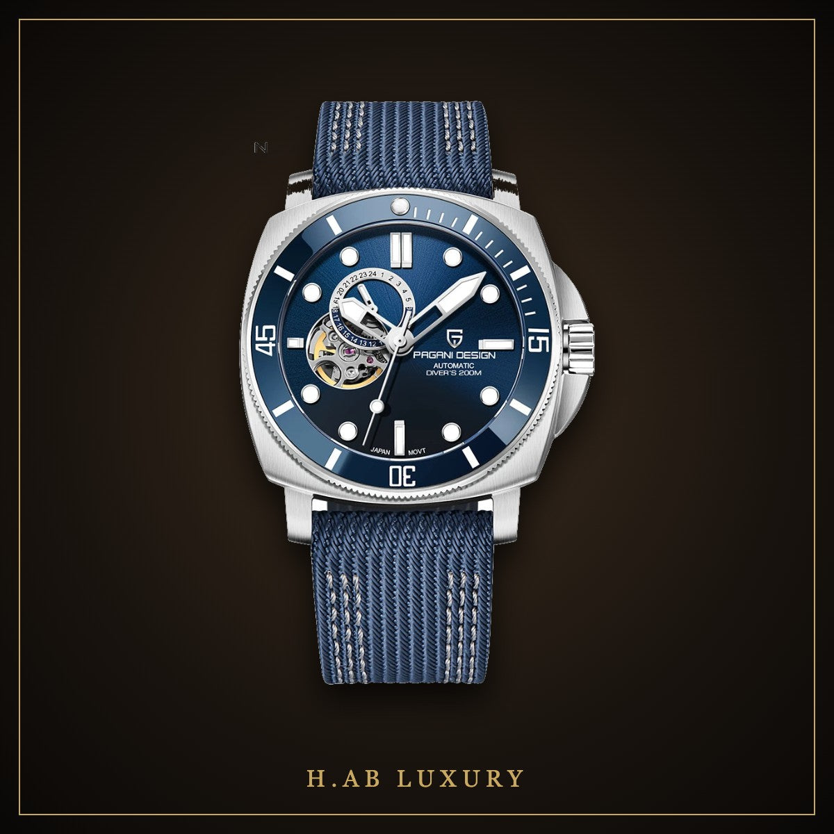Pagani Design PD-1833 - Open Heart Automatic, Blue Dial