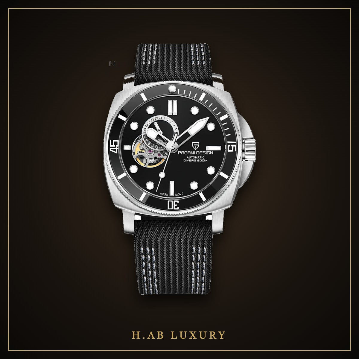 Pagani Design PD-1833 - Open Heart Automatic, Blue Dial