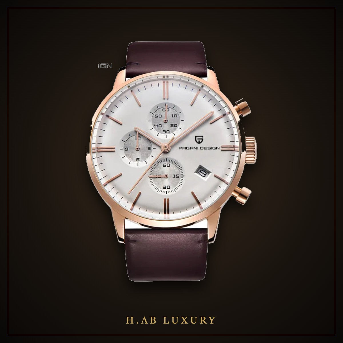 Pagani Design PD-2720K - Classic Chronograph, Leather Strap