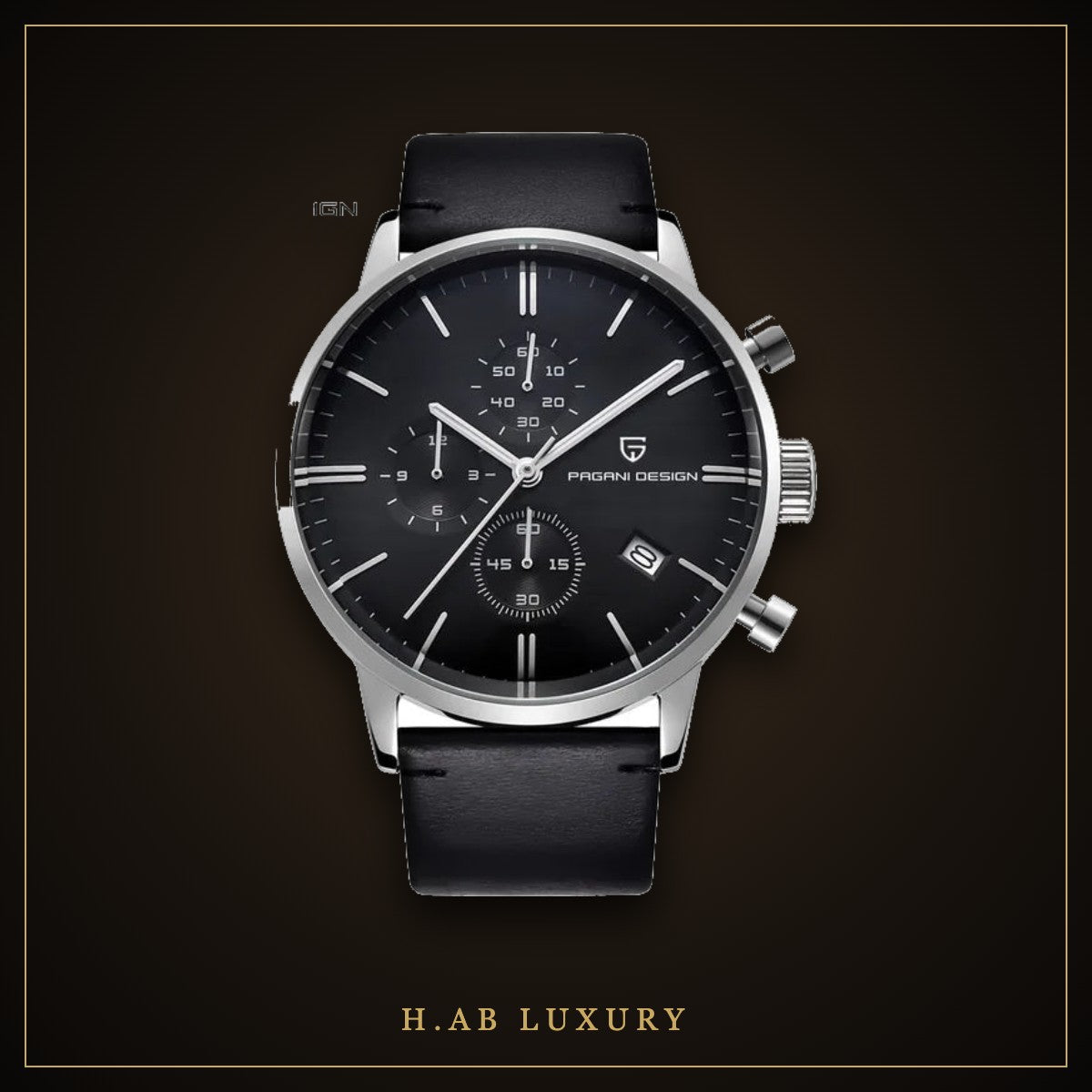 Pagani Design PD-2720K - Classic Chronograph, Leather Strap