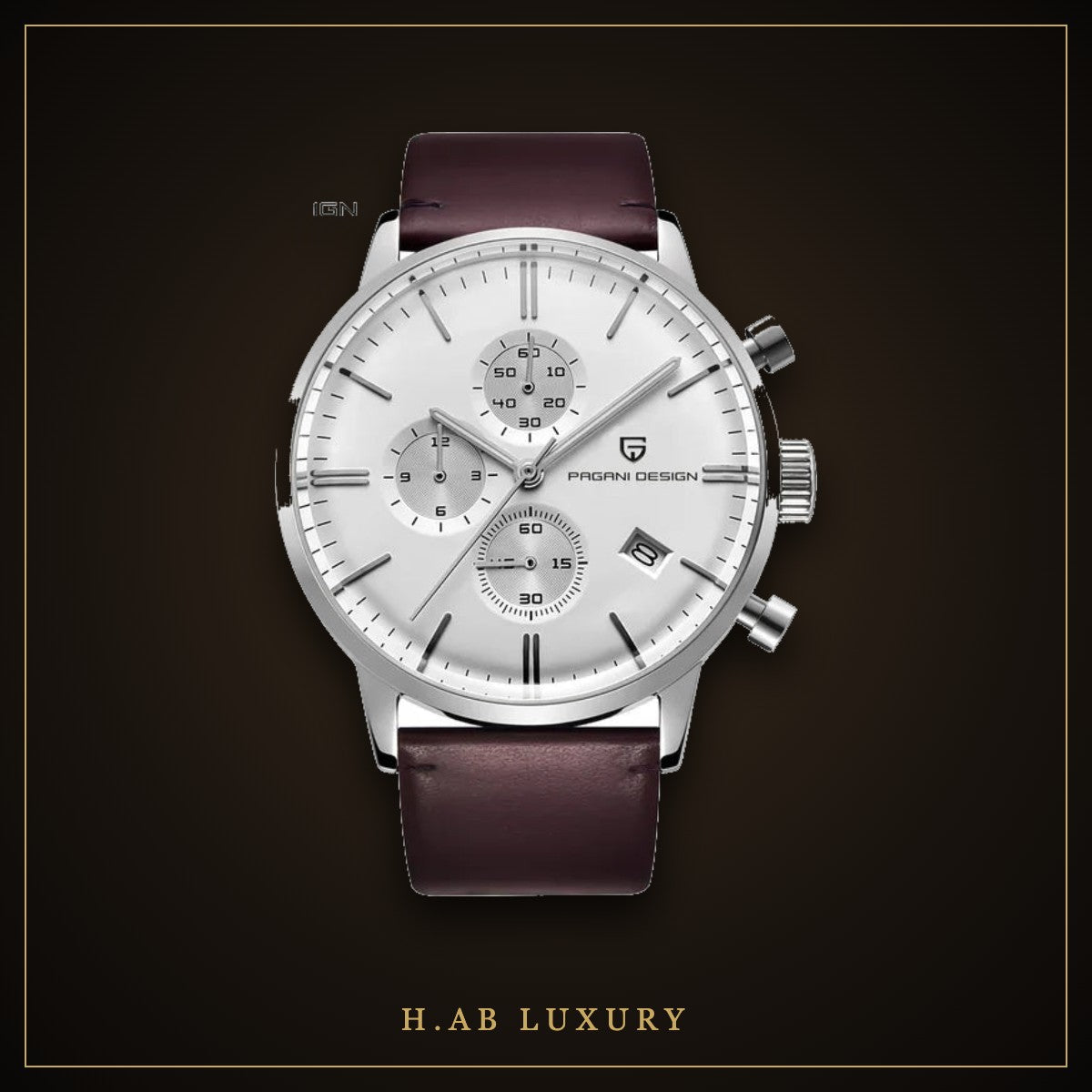 Pagani Design PD-2720K - Classic Chronograph, Leather Strap