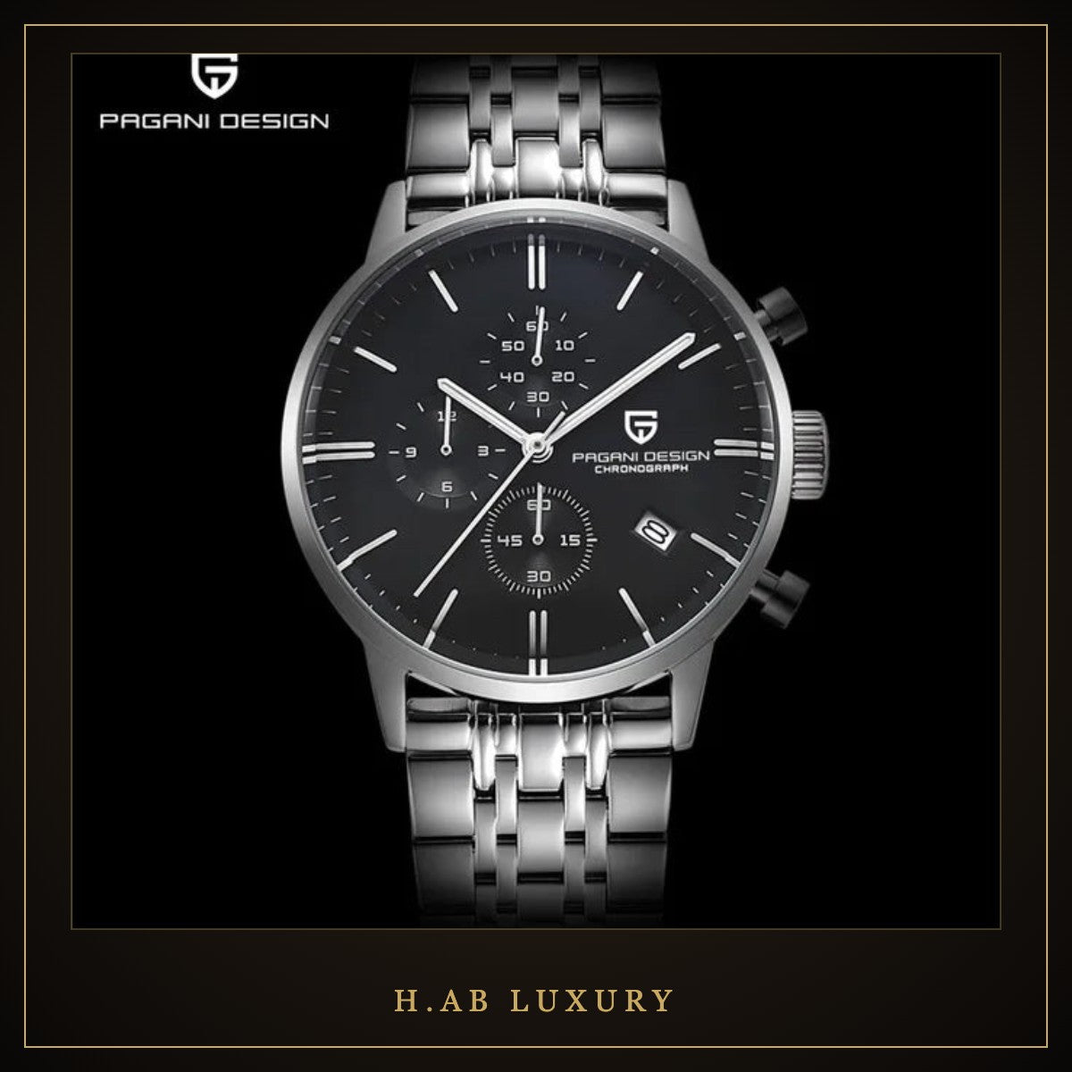 Pagani Design PD-2720K - Classic Chronograph, Leather Strap