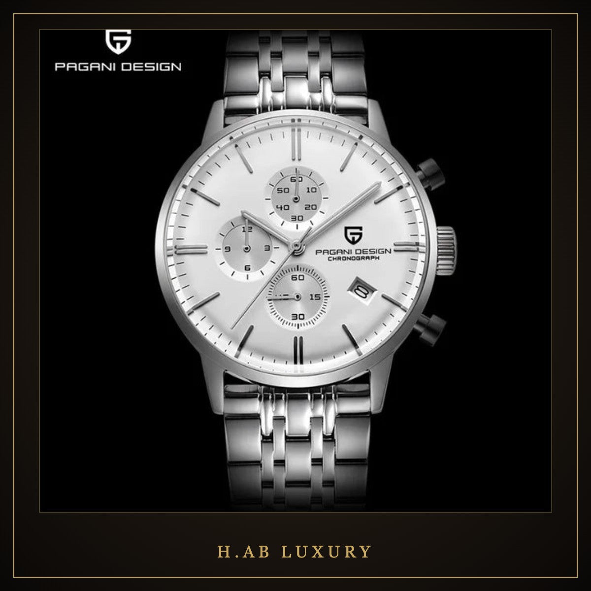 Pagani Design PD-2720K - Classic Chronograph, Leather Strap