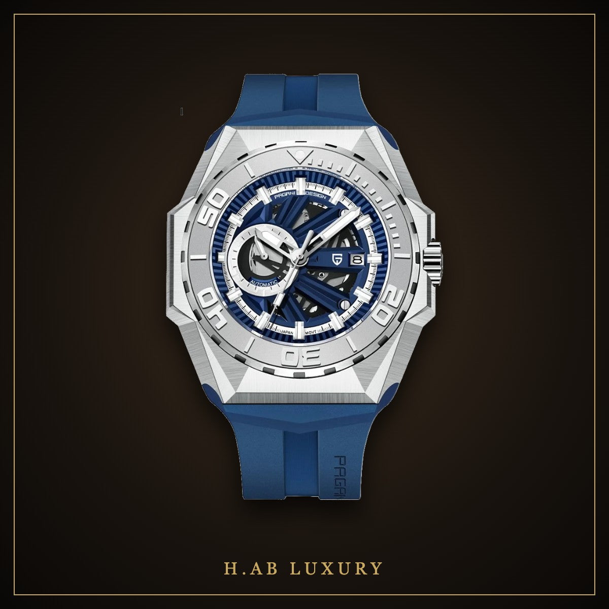 Pagani Design PD-YS007 - Rose Gold Skeleton Automatic