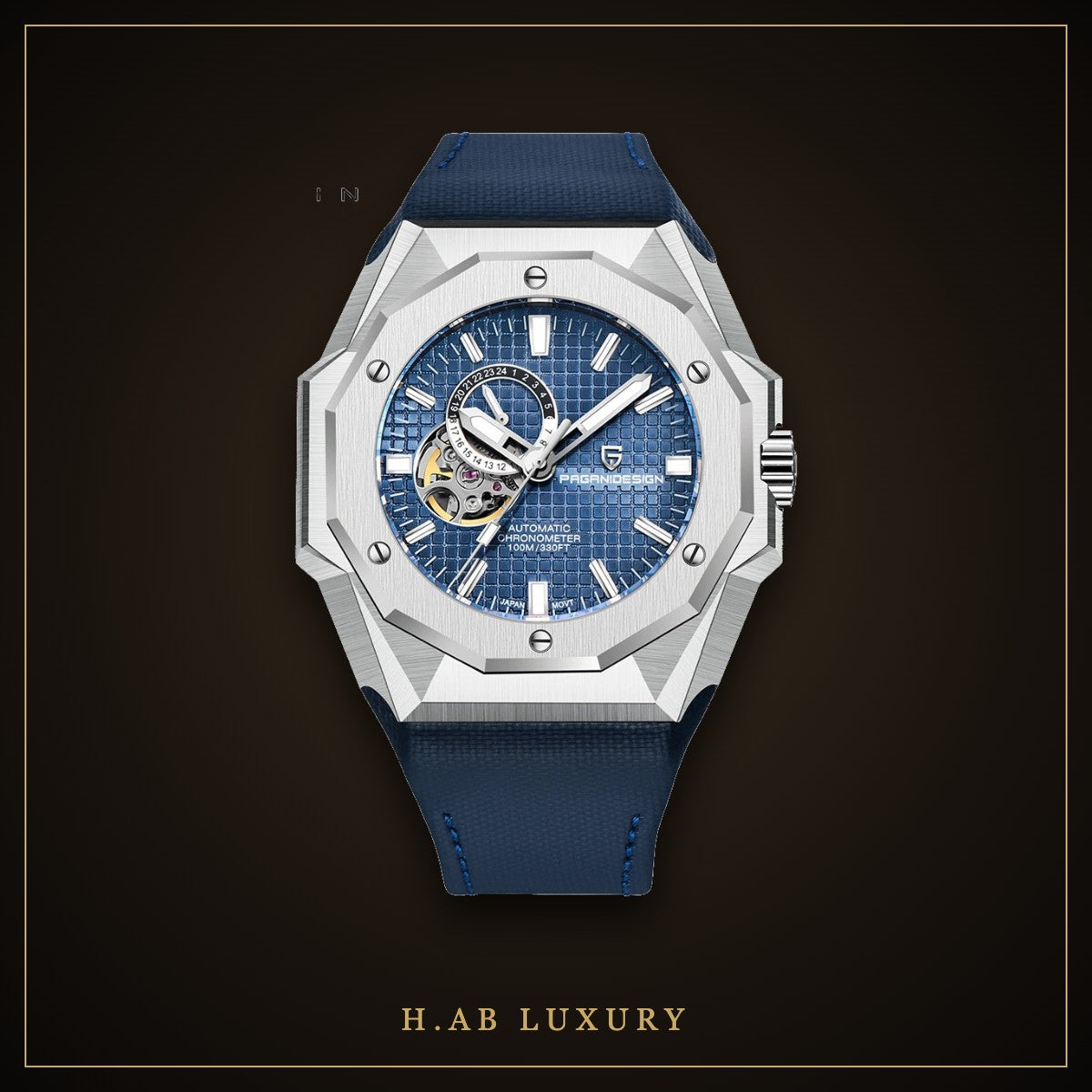 Pagani Design PD-YS010 - Octagonal Open Heart Automatic