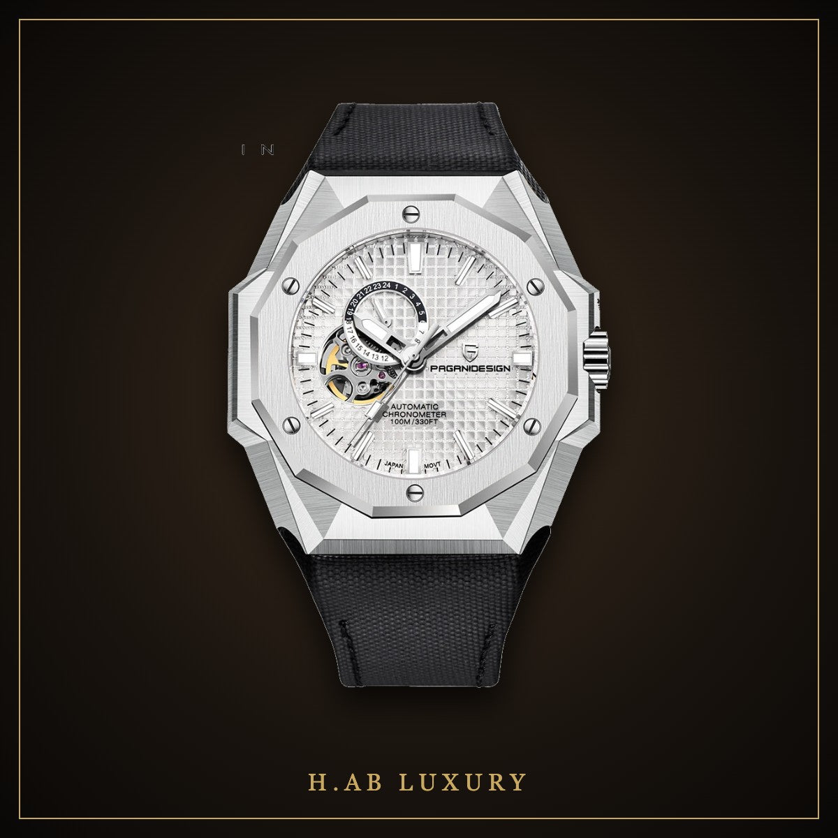 Pagani Design PD-YS010 - Octagonal Open Heart Automatic