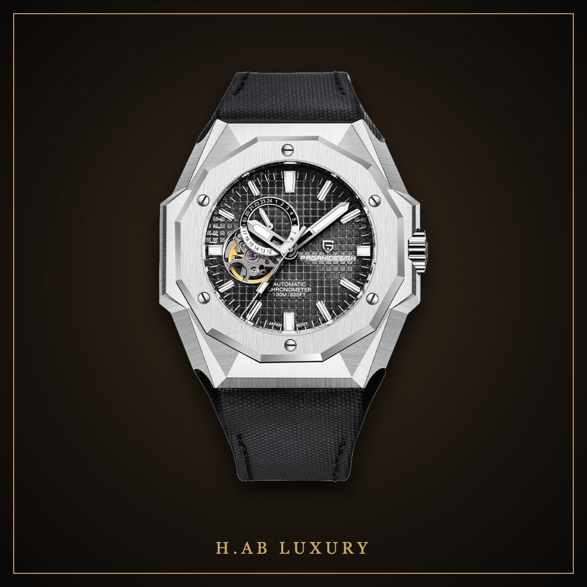 Pagani Design PD-YS010 - Octagonal Open Heart Automatic